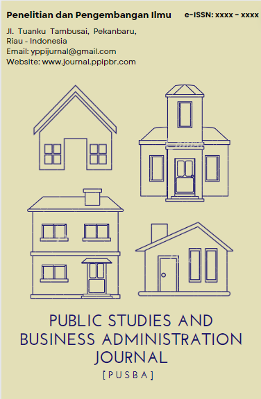 					View Vol. 3 No. 2 (2026): Public Studies and Business Administration Journal (PUSBA)
				